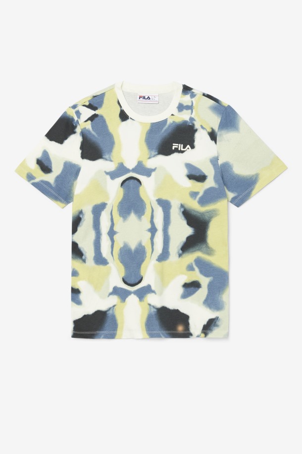 Camiseta Estampada Con Puntos De Cola De Pinceladas