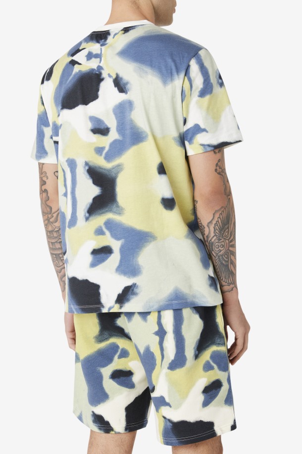 Camiseta Estampada Con Puntos De Cola De Pinceladas