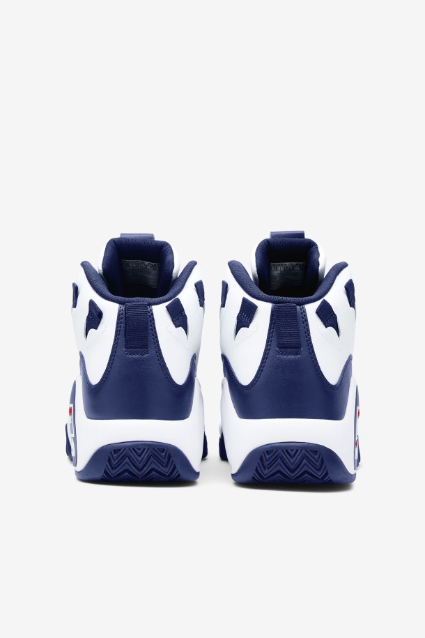 Fila Outlets Hombre Grant Hill 1 Blanco/azul Marino/rojo