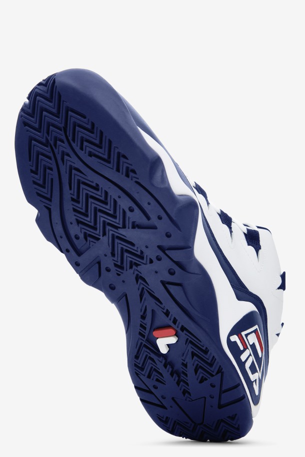Fila Outlets Hombre Grant Hill 1 Blanco/azul Marino/rojo