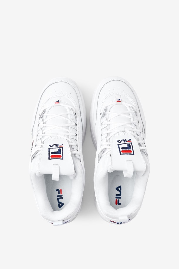 Blanco/azul Marino/rojo Fila Outlet Mujer Disruptor 2 Cuña