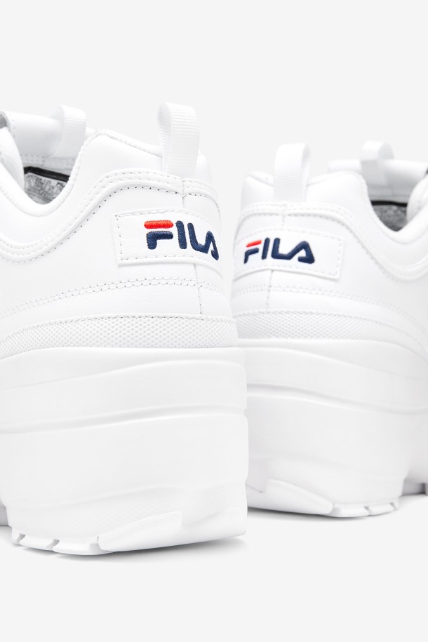 Blanco/azul Marino/rojo Fila Outlet Mujer Disruptor 2 Cuña