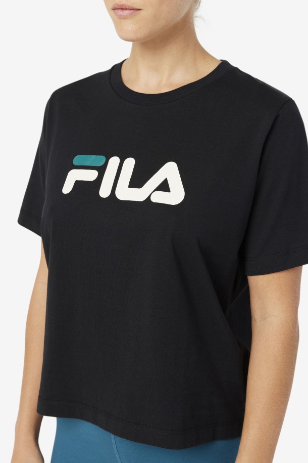 Camiseta Negra Thea Queue Outlet