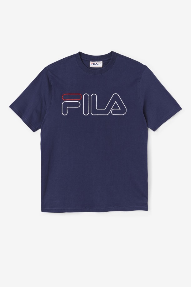 Camiseta Fila Outlets Borough Azul Marino/blanco/rojo