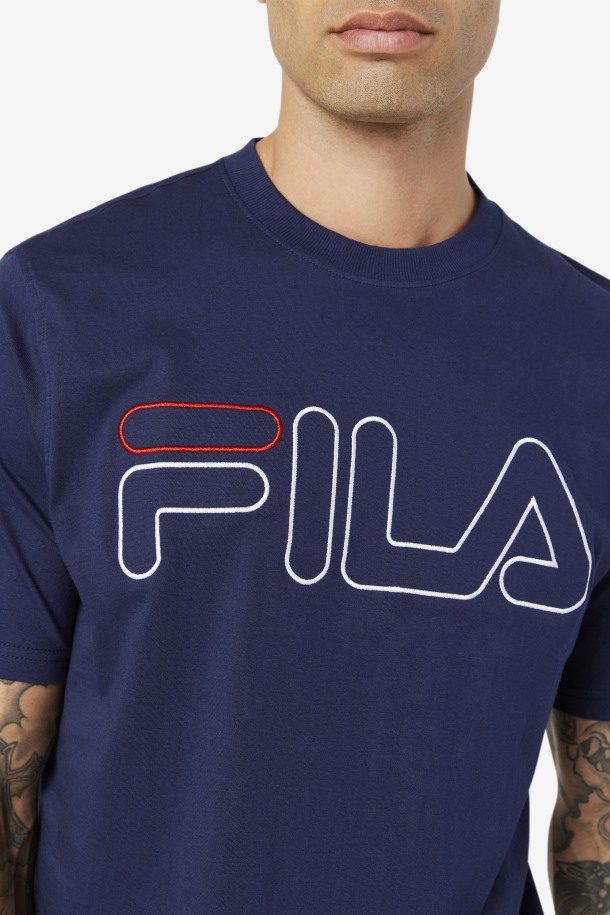 Camiseta Fila Outlets Borough Azul Marino/blanco/rojo