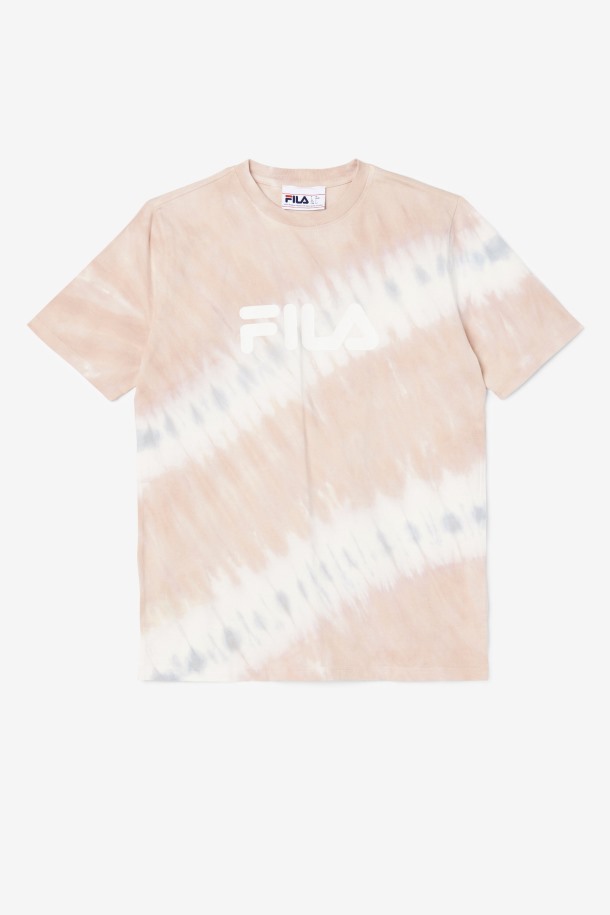 Gardenia/white/belgian Block Alivia Camiseta Tie Dye Fila Outlet Online