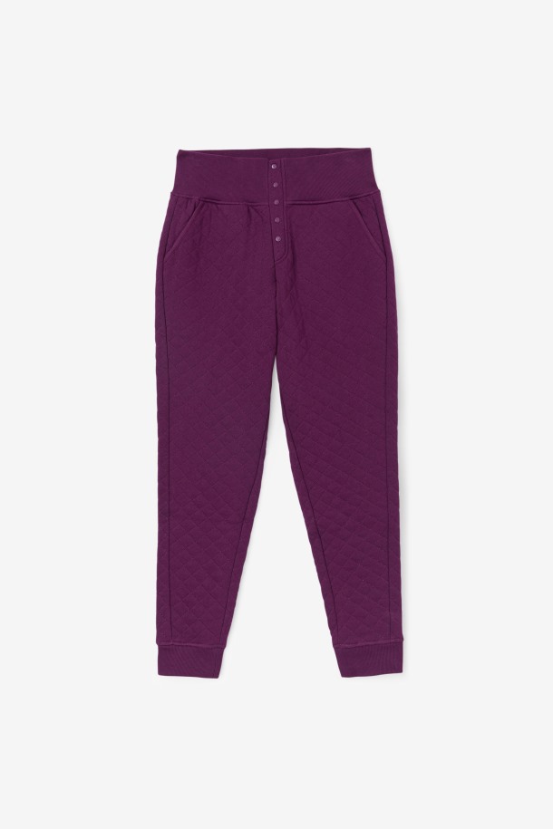 Finley Jogger Acolchado De Tiro Alto Remolacha En Escabeche/pétalo De Azafrán Fila Outlets