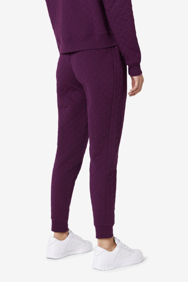 Finley Jogger Acolchado De Tiro Alto Remolacha En Escabeche/pétalo De Azafrán Fila Outlets