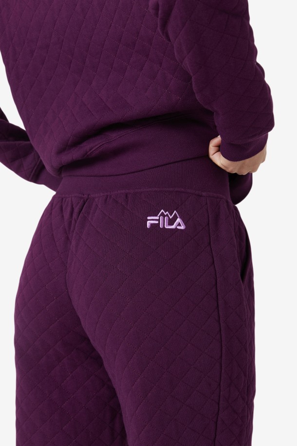 Finley Jogger Acolchado De Tiro Alto Remolacha En Escabeche/pétalo De Azafrán Fila Outlets