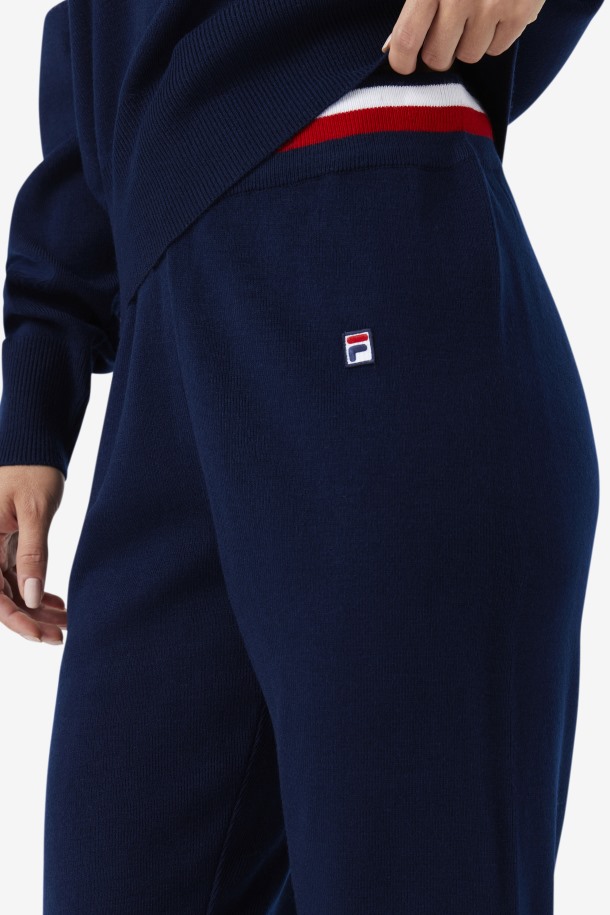 Frankie Knit Pantalon Fila Outlet Azul Marino/rojo/blanco