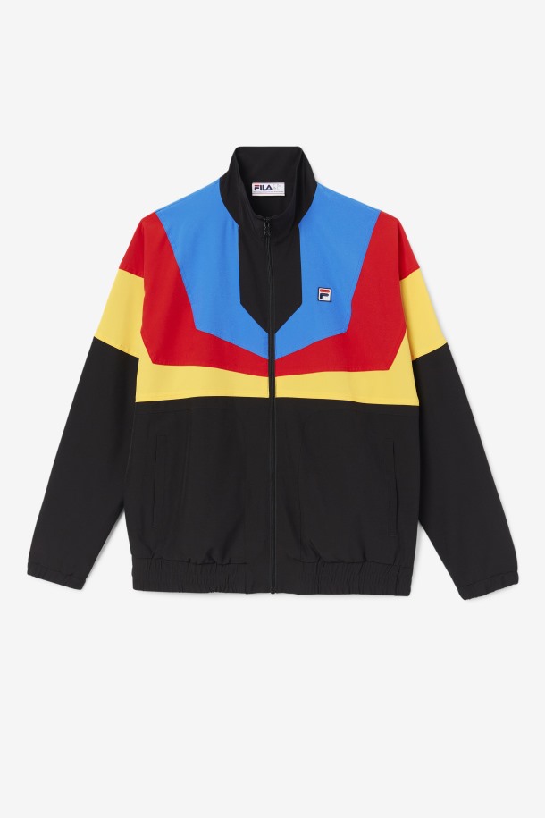 Amar Chaqueta De Chándal Fila Outlets Negro/dorado/rojo/azul/blanco