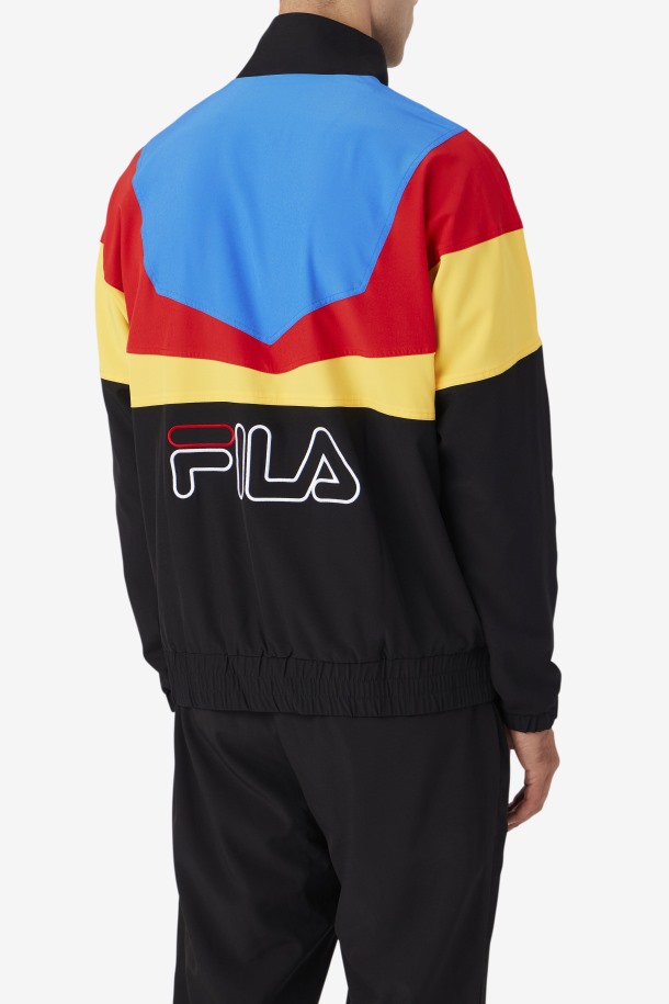 Amar Chaqueta De Chándal Fila Outlets Negro/dorado/rojo/azul/blanco