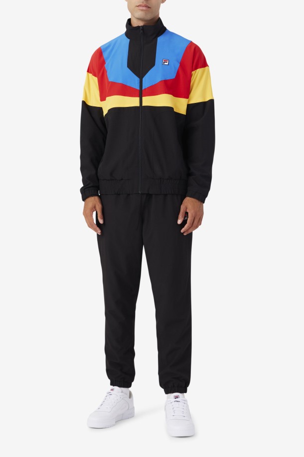 Amar Chaqueta De Chándal Fila Outlets Negro/dorado/rojo/azul/blanco