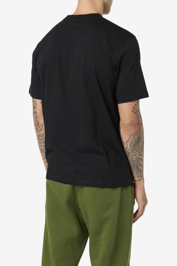 Camiseta Borough Negra/blanca/roja Outlet Fila