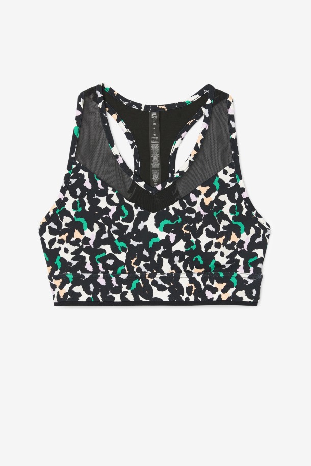 Uplift Racerback Bra Top Fila Outlets Negro Animal