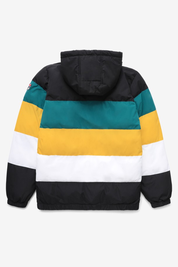 Negro/harbour Blue/gold Fila Outlets Giovanni Puffa Jacket