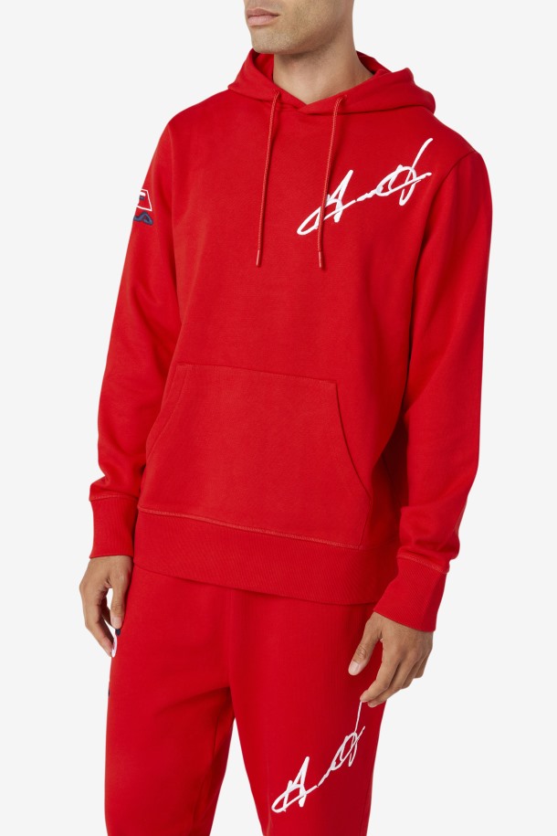 Fila Outlets Grant Hill Lazarus Sudadera Con Capucha Rojo