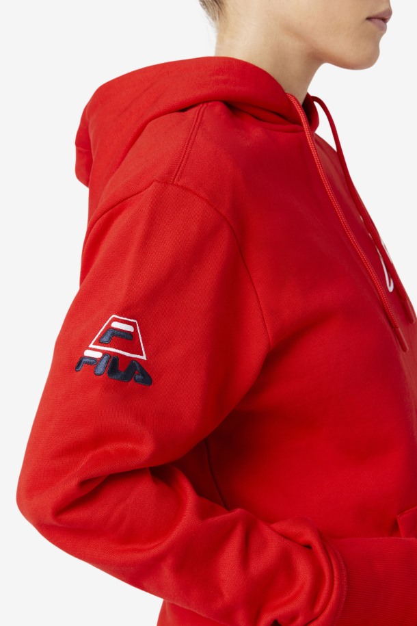 Fila Outlets Grant Hill Lazarus Sudadera Con Capucha Rojo