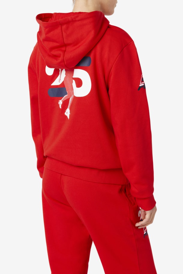 Fila Outlets Grant Hill Lazarus Sudadera Con Capucha Rojo
