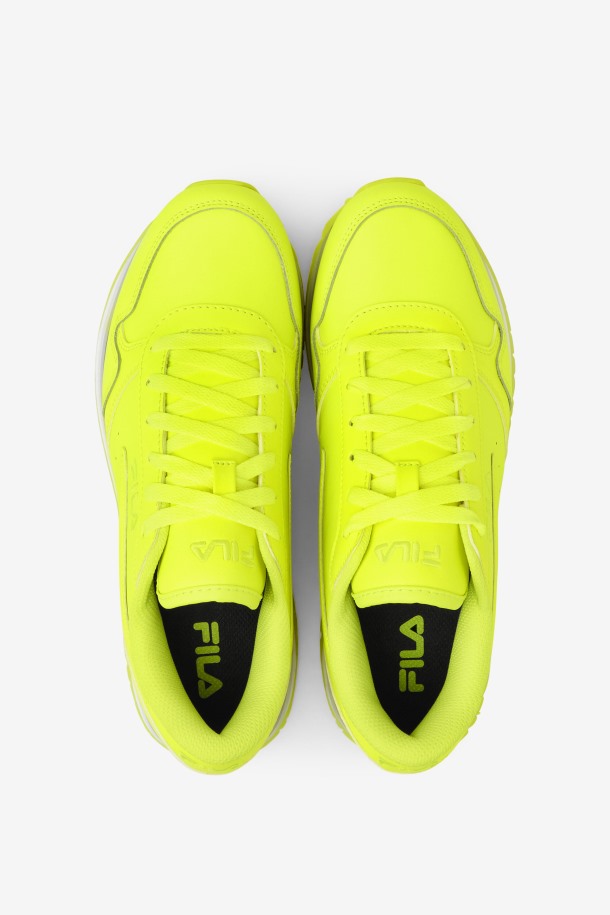 Zapatillas Fila Mujer Orbit Stripe Amarillo/negro/blanco Brillante