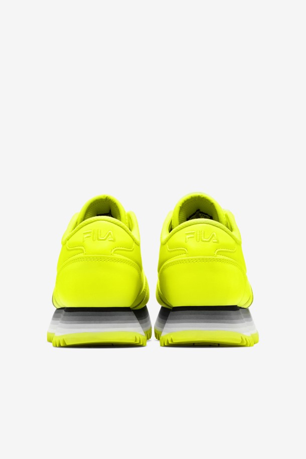 Zapatillas Fila Mujer Orbit Stripe Amarillo/negro/blanco Brillante