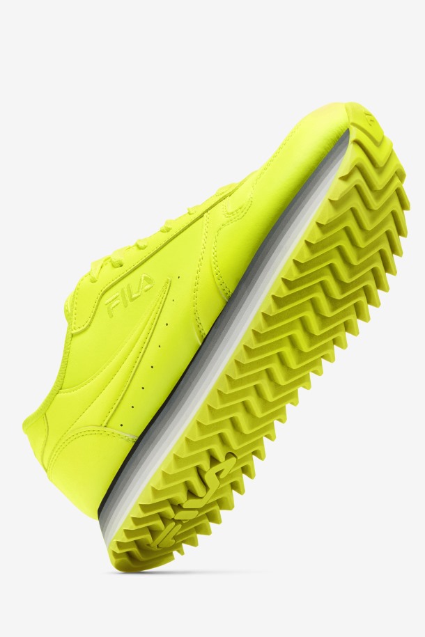 Zapatillas Fila Mujer Orbit Stripe Amarillo/negro/blanco Brillante