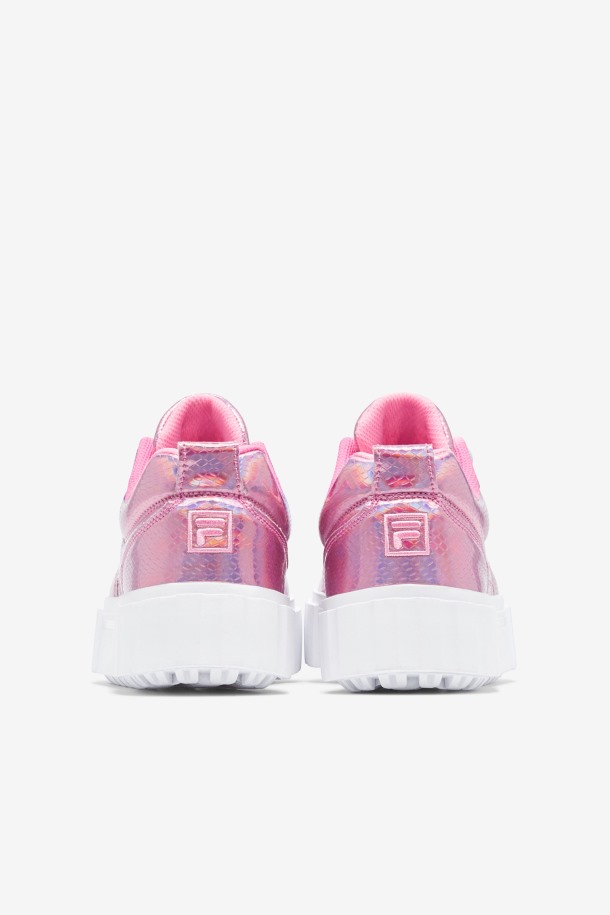 Algodón De Azúcar/blanco Fila Outlets Mujer Sandblast Serpiente Iridiscente