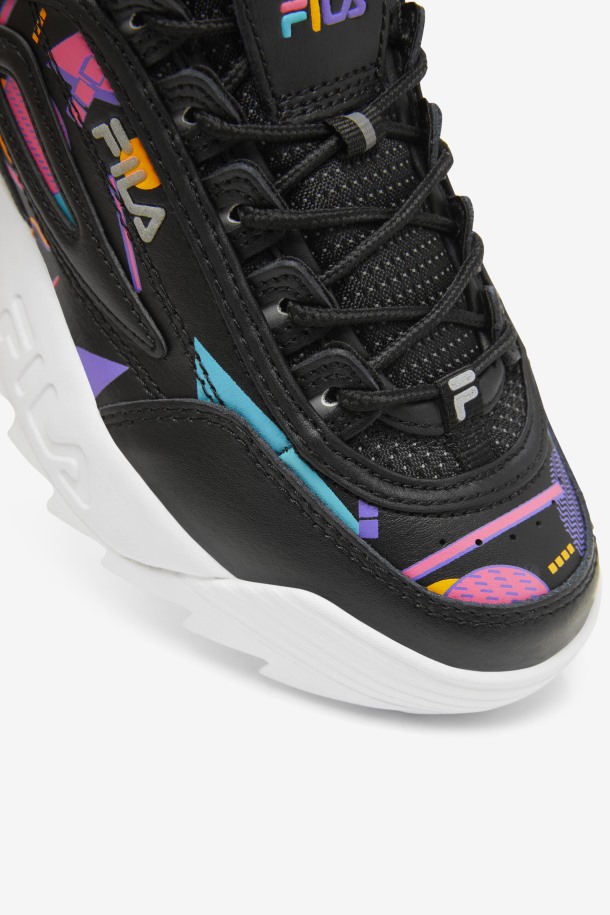 Fila Outlets Big Kids\' Disruptor 2 Premium Black/bubblegum/white