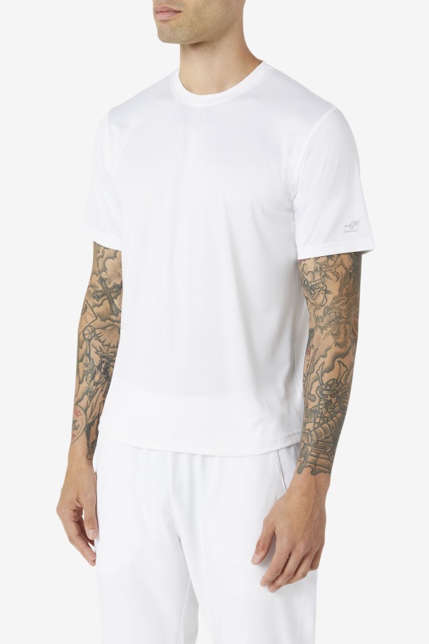 Fila Pickleball Blanca Con Dobladillo Festoneado
