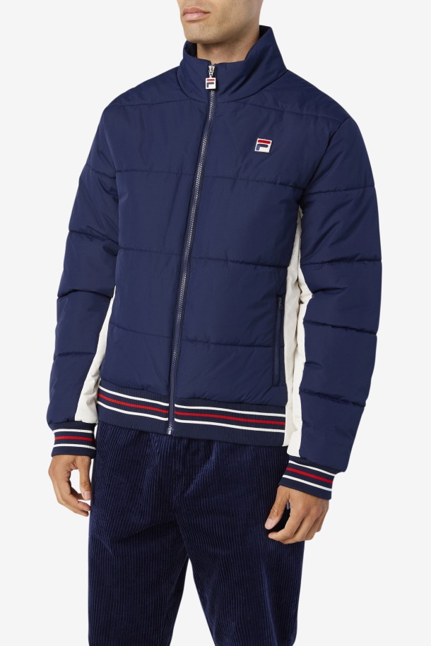 Chaqueta Acolchada Watson Outlet Queue Peacoat/gardenia