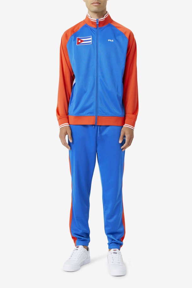 Fila Outlets Azul/rojo Fuego Cuba Pantalón