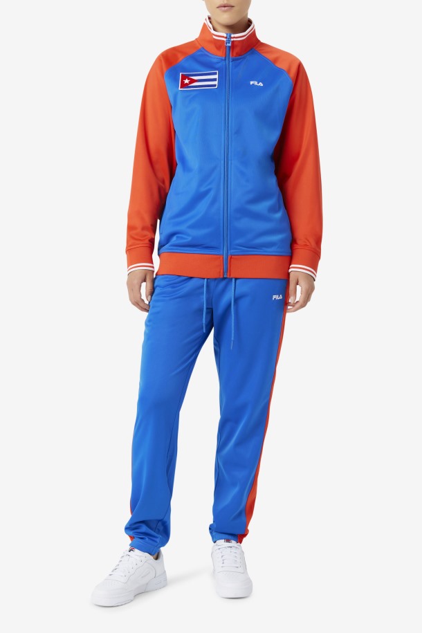 Fila Outlets Azul/rojo Fuego Cuba Pantalón