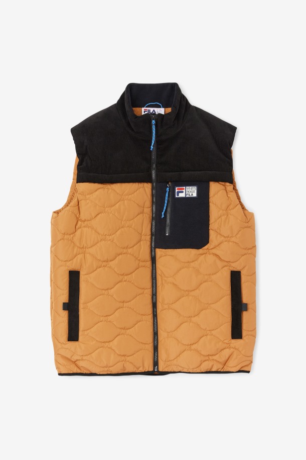 Adobe/negro Chaleco Fila Outlets Crag