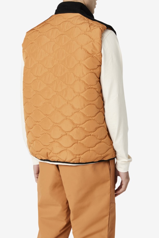 Adobe/negro Chaleco Fila Outlets Crag