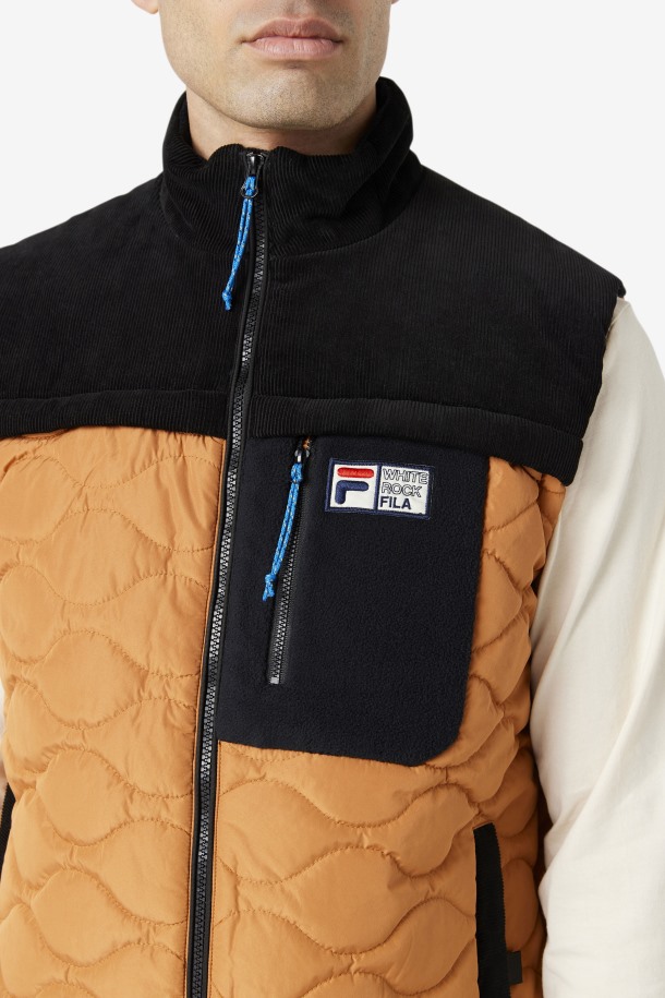 Adobe/negro Chaleco Fila Outlets Crag