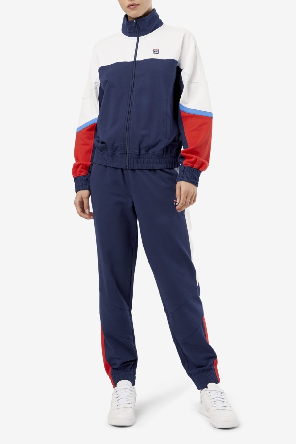 Chaqueta De Chándal Makayla Azul Marino De Fila Outlets
