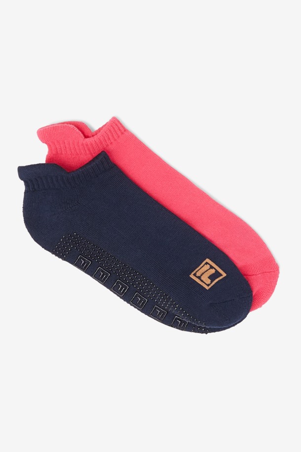 Pack De 2 Calcetines Invisibles De Mujer Color Rosa Chicle Fila Outlet