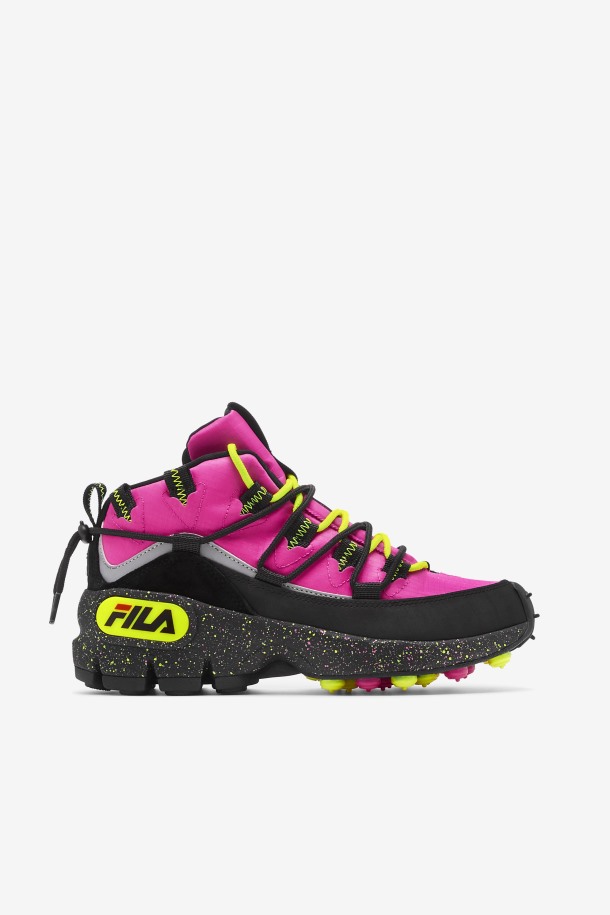 Mujer Grant Hill 1 X Trailpacer Rosa Resplandor/negro/amarillo Fila Outlet