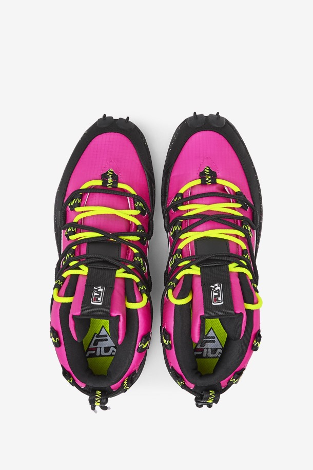 Mujer Grant Hill 1 X Trailpacer Rosa Resplandor/negro/amarillo Fila Outlet