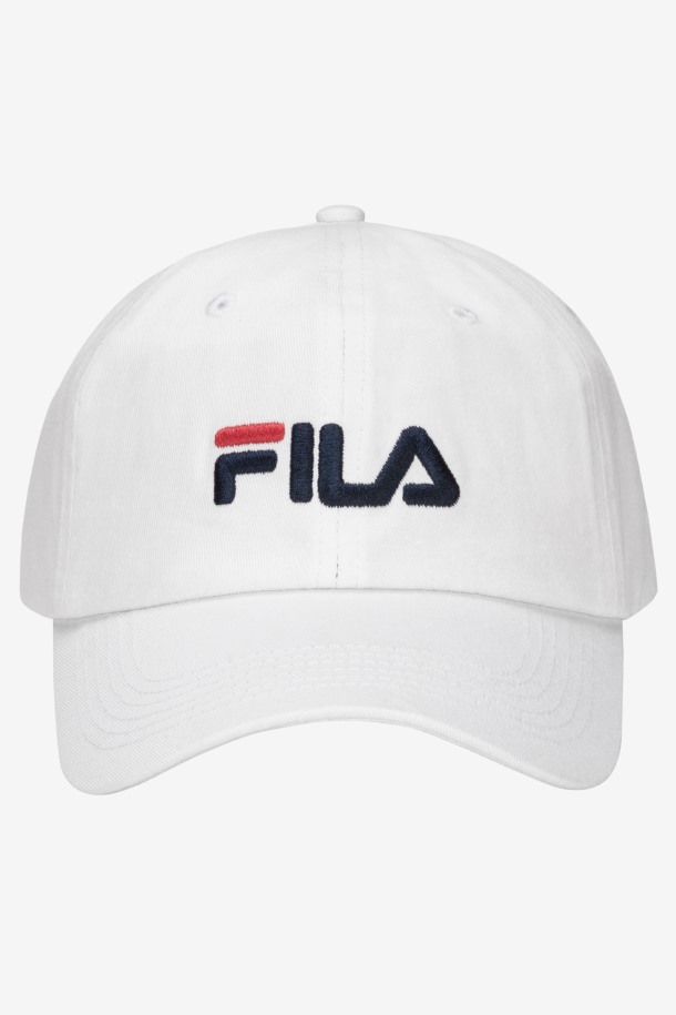Gorra De Béisbol Blanca Con Logo Bordado De Fila Outlets