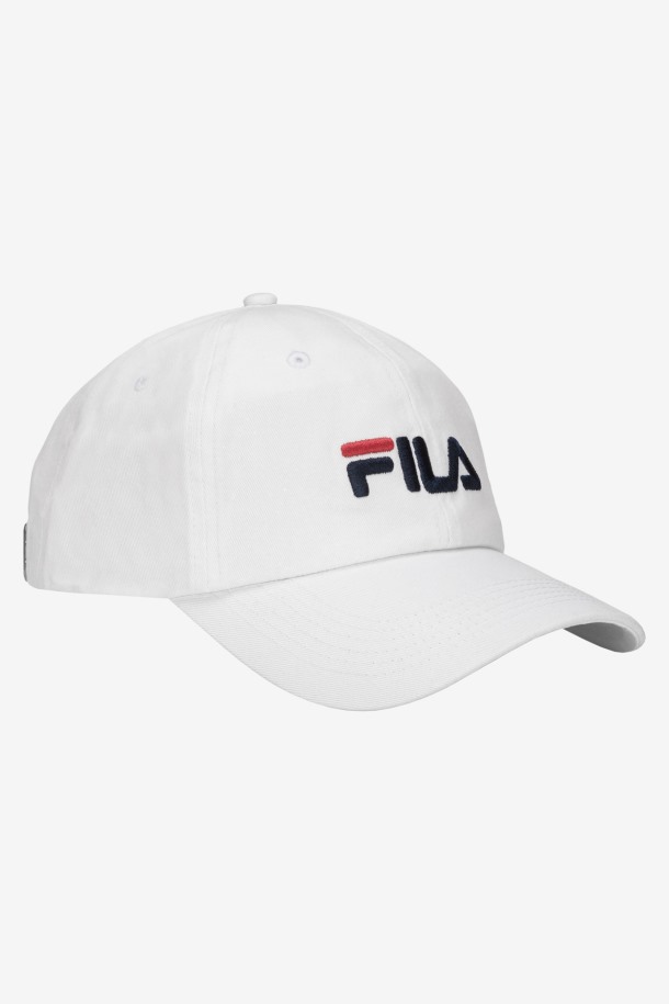 Gorra De Béisbol Blanca Con Logo Bordado De Fila Outlets