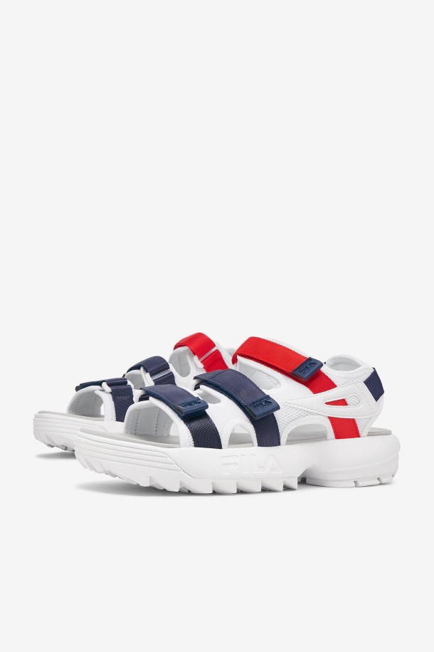 Zapatillas Fila Outlet Hombre Disruptor Blanco/azul Marino/rojo