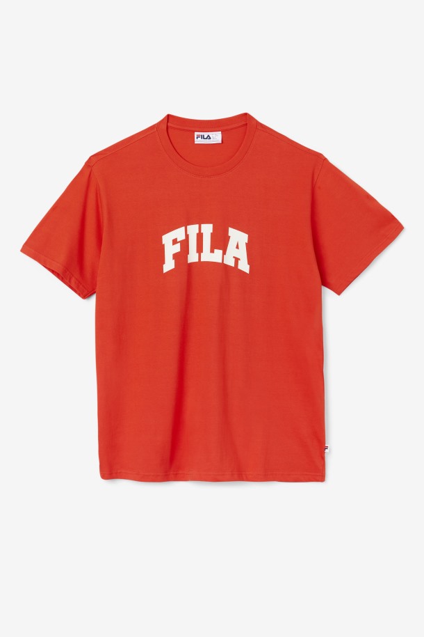 Camiseta Cody Roja Fuego/blanca Outlet Fila