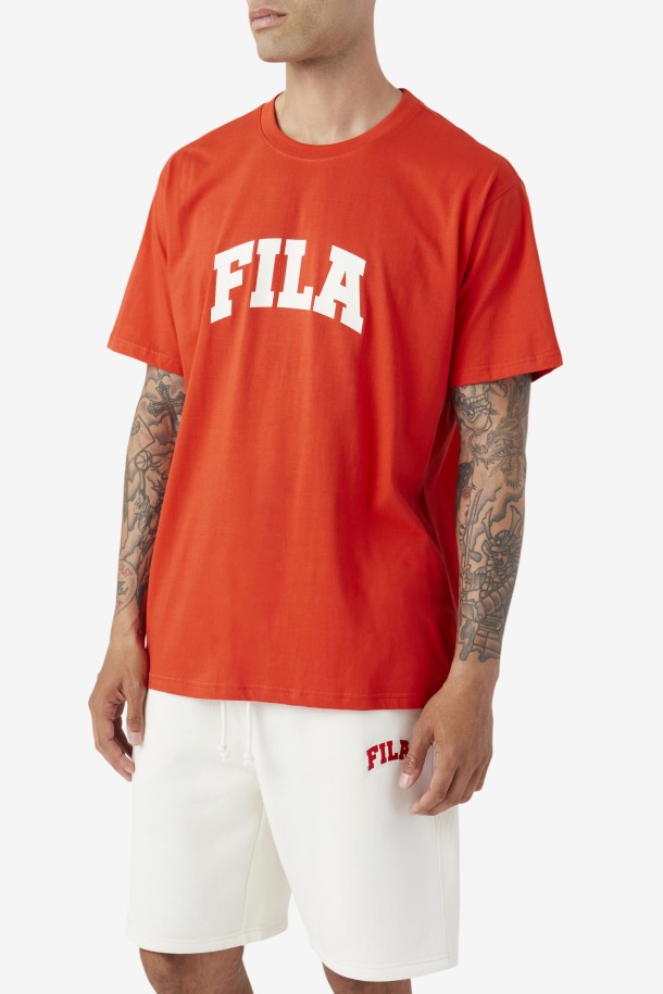 Camiseta Cody Roja Fuego/blanca Outlet Fila