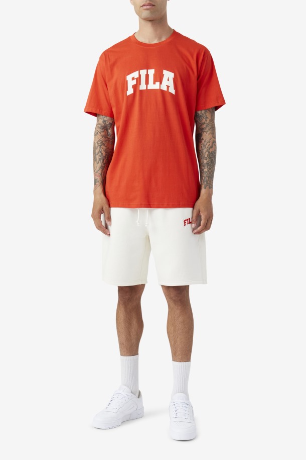 Camiseta Cody Roja Fuego/blanca Outlet Fila