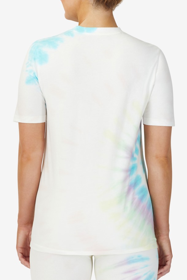 Doble Crema Tie-dye Fila Outlets Alivia Tie-dye Camiseta