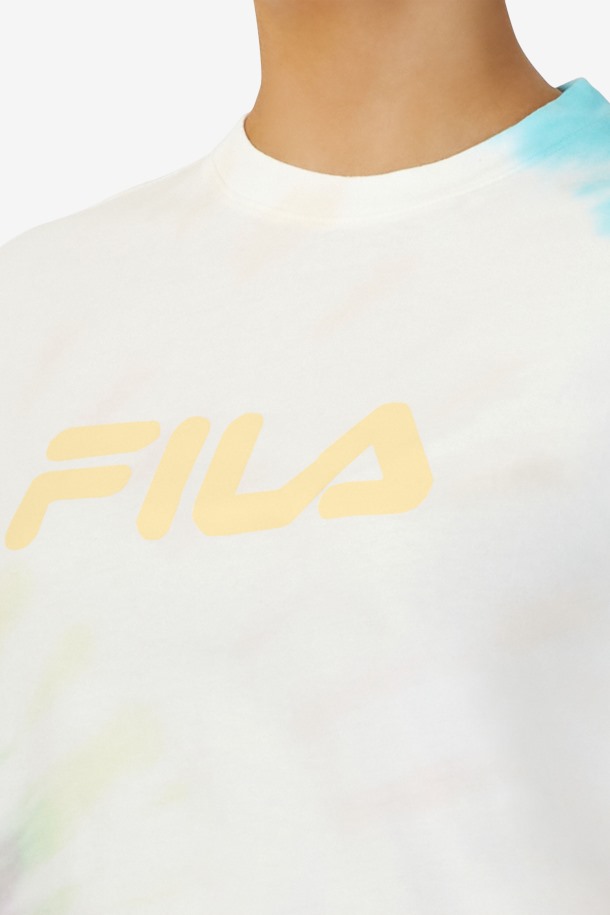 Doble Crema Tie-dye Fila Outlets Alivia Tie-dye Camiseta