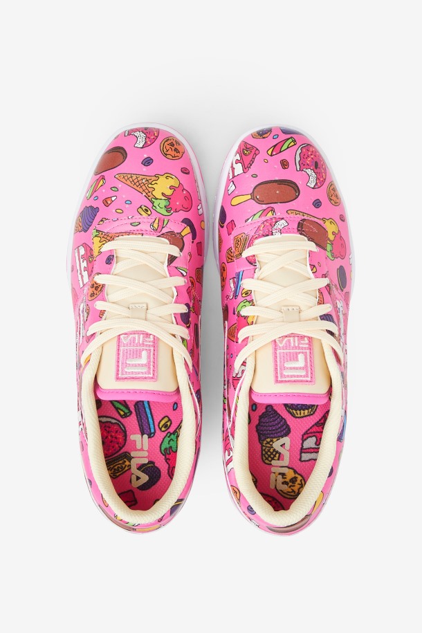 Sugar Plum/purple/limon Fila Outlets Fitness Original Para Niños Grandes