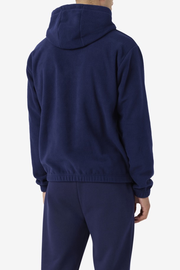 Fila Outlets Finn Fleece Sudadera Con Capucha Azul Marino