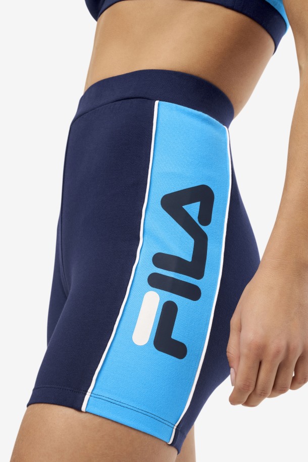Short Davina Bike Short Fila Outlet Azul Marino